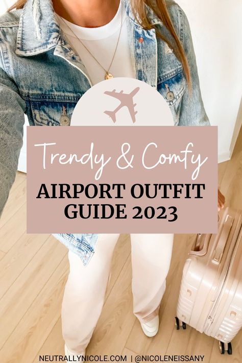 Airport Outfit Long Flight What To Wear, Cute Flying Outfits, Early Morning Flight Outfit, Airport Outfit Women Winter, Comfortable Flight Outfit, Aeroplane Outfit Summer, Outfits For Long Plane Flights, Fly Outfits Women Summer, Travel Outfit Women Airport Style