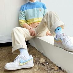 Colorful Outfits Men, Soft Boy Style, Pastel Aesthetic Outfit, Aesthetic Clothes Men, Soft Boy Outfits, Aesthetic Outfits Men, Pastel Outfit, Mens Outfit Inspiration