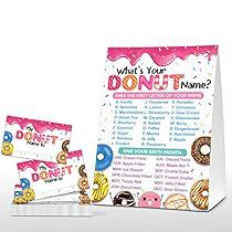 Donut Names, Donut Games, Diy Name Tags, Donut Printable, Donut Signs, Sprinkles Birthday Party, Birthday Party Items, Donut Birthday Parties, Donut Birthday