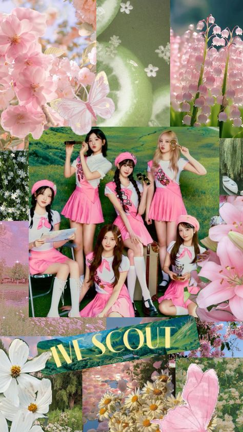 IVE OT6 wallpaper 🩷💚 #nature #wallpaper #ive #pinkaesthetic #greenaesthetic #natureaesthetic Ive Wallpaper, Online Scrapbook, Wallpaper Homescreen, Wallpaper Cute, Wallpaper Nature, Nature Aesthetic, Green Aesthetic, Kpop Wallpaper, Nature Wallpaper