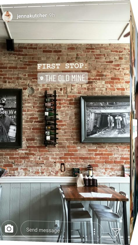 Half Brick Wall Interior, Brick Half Wall, Basement Gameroom, Half Brick Wall, Brick And Shiplap, Brick Effect Tiles, Brick Accent Wall, Brick Interior Wall, Dali Paintings