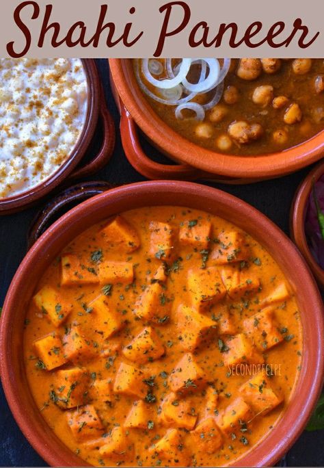 There are many variations for Paneer curries. Shahi paneer and Paneer butter masala are similar such recipes..#Paneer #shahiPaneer #Indiancurry Indian Paneer Recipes, Paneer Butter Masala, Butter Masala, Paneer Dishes, Veg Curry, Punjabi Food, Paneer Recipes, Charcuterie Recipes, Masala Recipe