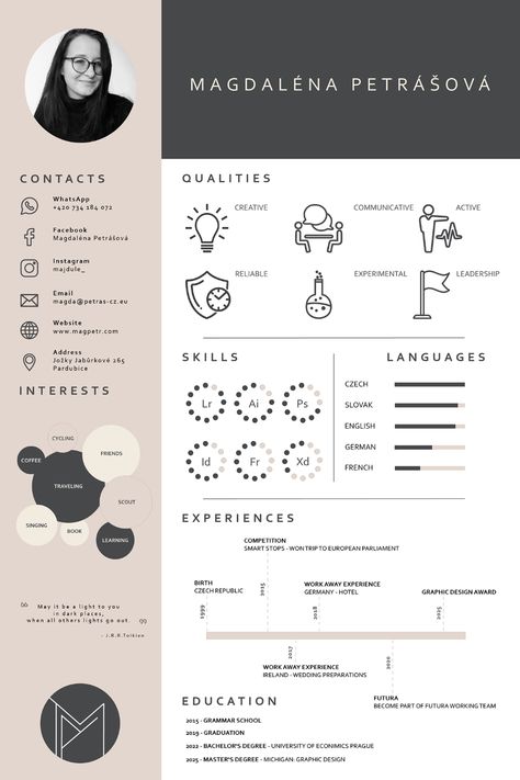 Monochrome Cv projects | Photos, videos, logos, illustrations and branding on Behance Illustrator Cv Design, Cv For Graphic Designer, Graphic Designer Cv Ideas, Cv Photo Ideas, Cv Illustrator, Graphic Designer Cv, Creative Cv Design, Cv Logo, Cv Photo