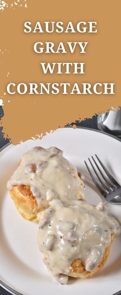 Gf Sausage Gravy, Corn Starch Gravy Recipe, Cornstarch Gravy Recipes, Gluten Free White Gravy Recipe, Breakfast Gravy Recipe Easy, Gravy Without Flour, Gravy With Cornstarch, Breakfast Gravy Recipe, White Sausage Gravy