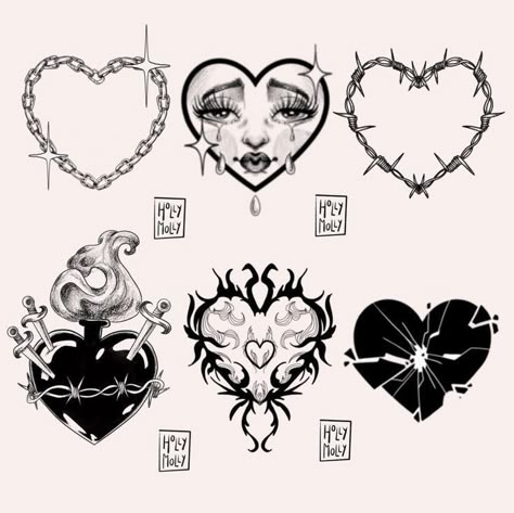 Different Types Of Heart Tattoos, Girly Goth Tattoo Ideas, 90s Inspired Tattoos, Heart Cake Tattoo, Heart Frame Tattoo, Cake Tattoo, 90s Tattoos, Tattoos Pretty, Tattoo Cute