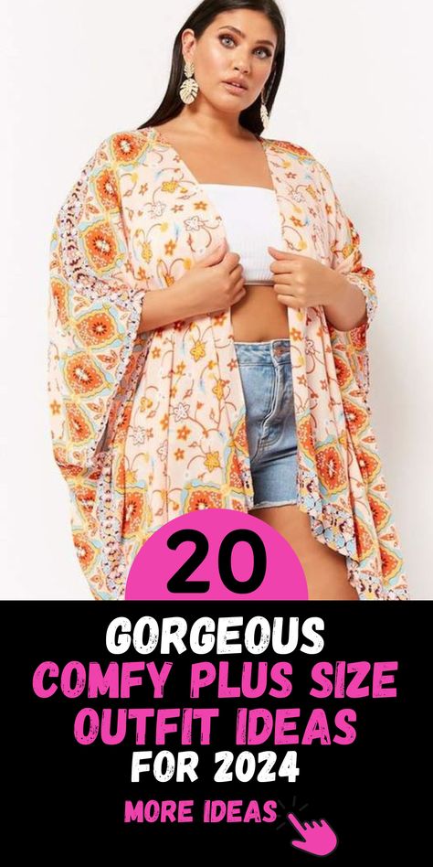 Elevate your summer wardrobe with our exclusive collection of 20 comfy plus size outfit ideas for 2024. From casual chic to laid-back elegance, we have curated a versatile range of ensembles designed to flatter and fit beautifully. Whether you're lounging at home or exploring the city streets, our comfy summer outfits plus size collection offers stylish options for every occasion. 2024 Plus Size Summer Outfits, Big Belly Outfits Plus Size Casual, Summer Outfits 2024 Plus Size, Summer Plus Size Outfits 2024, Plus Size Summer Outfits 2024, Comfy Summer Outfits Plus Size, Plus Size Women Outfits, Plus Size Summer Outfits Big Stomach, Plus Size Fashion For Women Summer