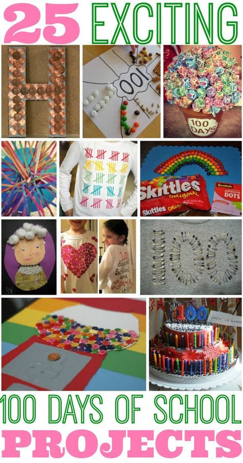 Inspiration: 25 Best 100 Days of School Project Ideas #100daysofschool 100th Day Of School Ideas Kindergarten, 100th Day Of School Projects For Boys, 100th Day Of School Collage Ideas, 100 Day Of School Project Kindergartens, 100 Days Of School Crafts Kindergarten, 100 Day Of School Collage, 100 Days Collage, 100 Objects Project 100th Day, 100 Collage 100th Day