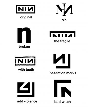 Logo History - NinWiki 9 Inch Nails, Nine Inch Nails Lyrics, Concert Design, Punk Logo, Nails Logo, Trent Reznor, Band Photography, Nail Logo, Nine Inch Nails