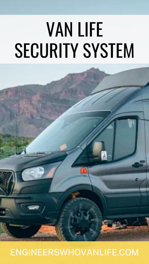 van life security system Van Life Security, Camper Van Security, Diy Security System, Best Security Cameras, Trailer Life, Security Tips, Security Locks, Travel Van, Cool Vans