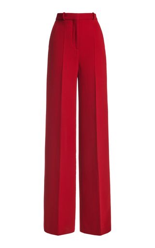 Red Wide Leg Pants, Silk Wide Leg Pants, Look Boho Chic, Wide Leg Pants Outfit, Leg Pants Outfit, Classy Work Outfits, Red Pants, Looks Chic, Casual Style Outfits