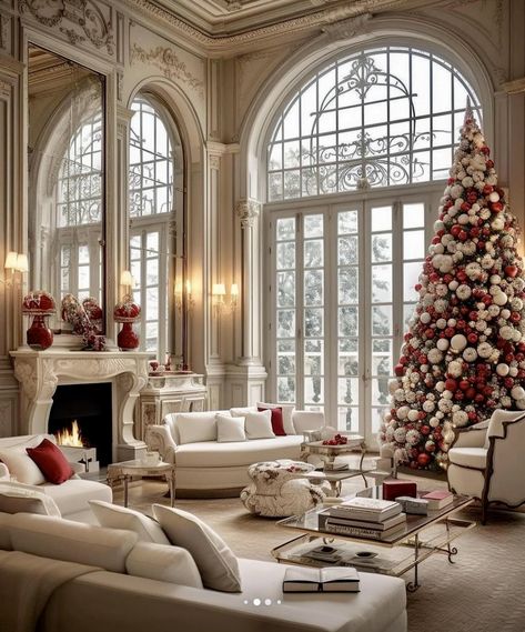 Christmas Mansion, Mansion Living, Luxury Mansion, Girly Apartment Decor, Plans Architecture, Christmas Interiors, Small Balcony Decor, Mansions Luxury, Minimalist Room