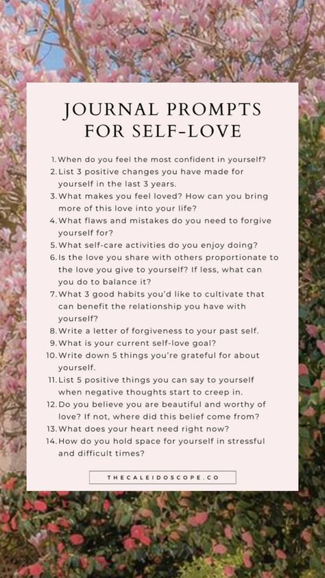 Self-love journal prompts Journal Prompts For Self Love, Romanticise Your Life, Prompts For Self Love, Christian Journal Prompts, Deserve To Be Loved, Love For Yourself, Mental Health Month, Journal Inspiration Writing, Practicing Self Love