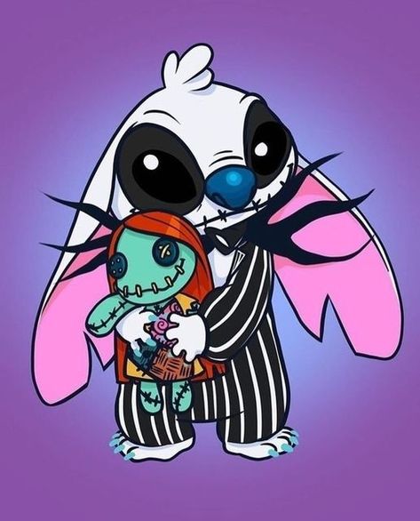 Drawing Cute Cartoon, Lilo And Stitch 2002, Stitch Drawings, Nightmare Before Christmas Drawings, Nightmare Before Christmas Wallpaper, Disney Horror, Horror Cartoon, Lilo And Stitch Quotes, Lilo And Stitch Drawings