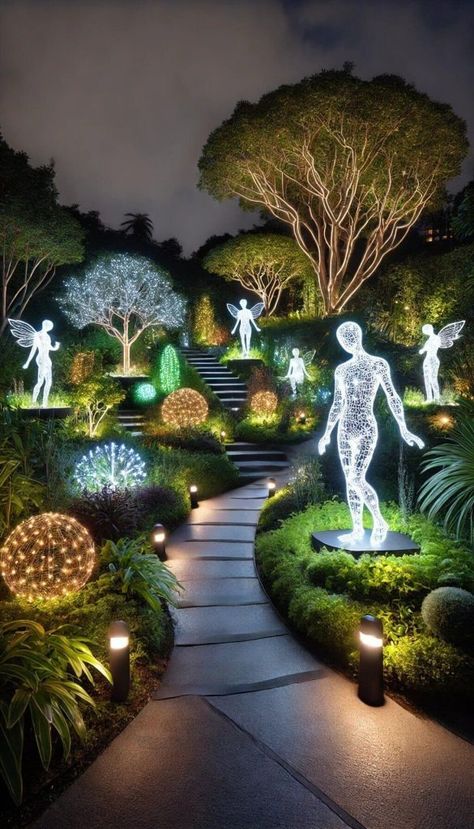 20+ Enchanting Garden Sculpture Ideas for an Inspired Outdoor Area 54 Garden With Sculptures, Get Together Decoration Ideas, Enchanting Garden Ideas, Park Garden Design, Topiary Sculpture, Outdoor Sculpture Garden, Beautiful Garden Ideas, Kampar, Enchanting Garden