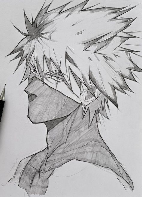 Kakashi Drawing, Anime Face Drawing, Naruto Painting, Naruto Sketch Drawing, Pencil Sketch Images, Naruto Sketch, Good Anime Series, Best Anime Drawings, Anime Drawing Books