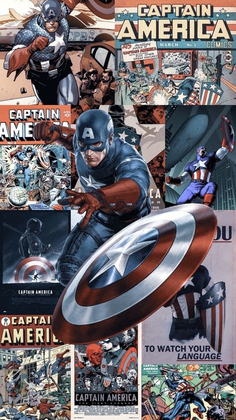 Capitan America Wallpaper, Wallpapers Avengers, Captain America Aesthetic, Wallpaper Marvel, Avengers Poster, Captain America Wallpaper, Marvel Background, Captain America Comic, Lockscreens Wallpapers