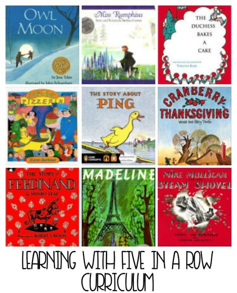 5 In A Row Curriculum, Five In A Row Volume 1, Story Stretchers, Before Five In A Row, Hibernation Preschool, Fall Homeschool, Literature Unit Studies, Homeschooling Kindergarten, Reading Week