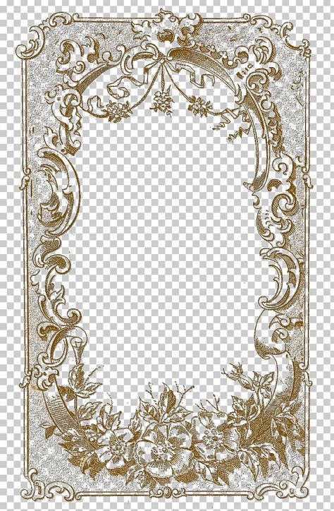 Kantong Plastik Aesthetic, Gold Frame Png, Pastel Wedding Invitations, Vintage Floral Wedding Invitations, Vintage Gold Frame, Rococo Art, Victorian Frame, Baroque Frames, Vintage Framed Art