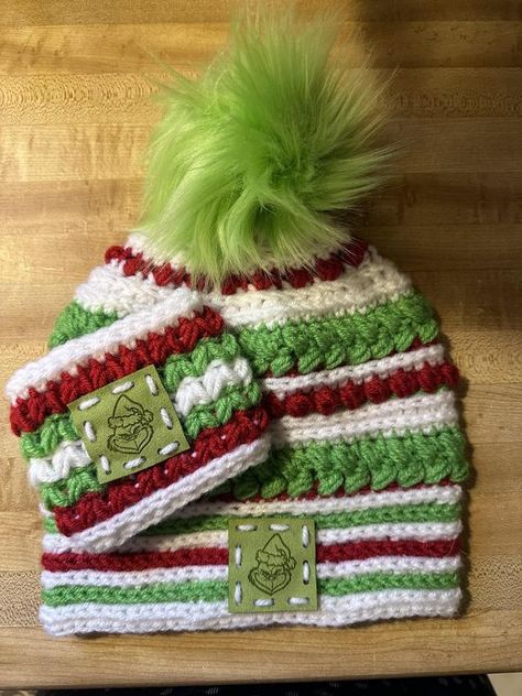 Grinch Everything (Grinch fans) | Thank you for letting me join | Facebook Crocheted Grinch Hat Free Pattern, Grinch Knitting Pattern, Crochet Grinch Hat Pattern Free, Grinch Crochet Hat, Crochet Grinch Hat, Grinch Beanie, Grinch Crochet Pattern, Grinch Crochet, Grinch Hat