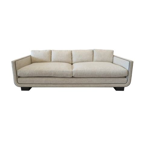 Modern Martin and Brockett Streamline Sofa Italian Modern Sofa, Chesterfield Style Sofa, Danish Sofa, Wool Sofa, Minimalist Sofa, Modern Leather Sofa, Wood Frame Construction, Sofa Frame, Tufted Sofa