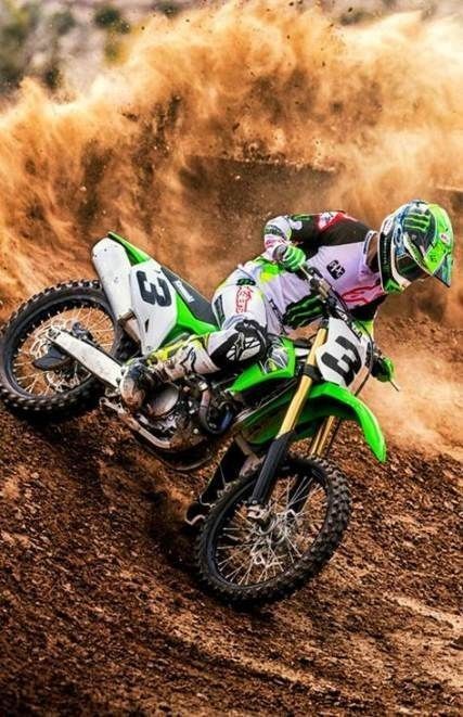 Dirt Bike Riding Gear, Kawasaki Dirt Bikes, Ktm Dirt Bikes, Enduro Motocross, Serie Bmw, Motocross Love, Dirt Bike Racing, Cool Dirt Bikes, Image Moto