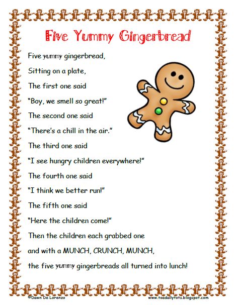 NMPFKF-Five_Yummy_Gingerbread_Poem Gingerbread Poem, Gingerbread Unit, Gingerbread Man Activities, Gingerbread Activities, Gingerbread Ideas, Gingerbread Theme, Gingerbread Decor, Gingerbread People, Christmas Teaching