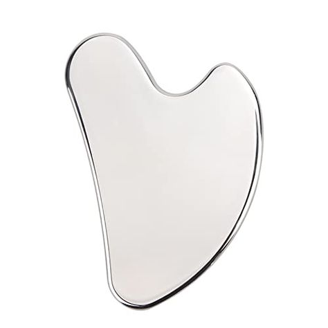 Deciniee Gua Sha Massage Tool,Stainless Steel Gua Sha Tools Gua Sha Facial Scraper for Slimmer Face and Contouring Heart Shaped Steel Gua Sha, Peeling Facial, Body Massage Techniques, Gua Sha Massage, Gua Sha Facial, Slimmer Face, Gua Sha Tools, Jade Roller, Massage Techniques