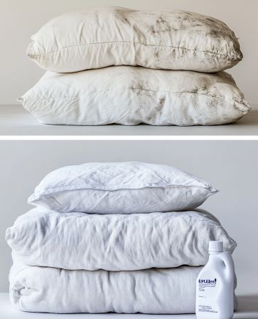 How to Clean Different Types of Pillows 🛏️✨ - Crafty Home Creators Deep Cleaning Pillows, How To Wash Feather Pillows In Washer, Soaking Pillows In Tub To Clean, Deep Clean Pillows, Washing Pillows, Wash Feather Pillows, Types Of Pillows, Cleaning Pillows, How To Whiten Clothes