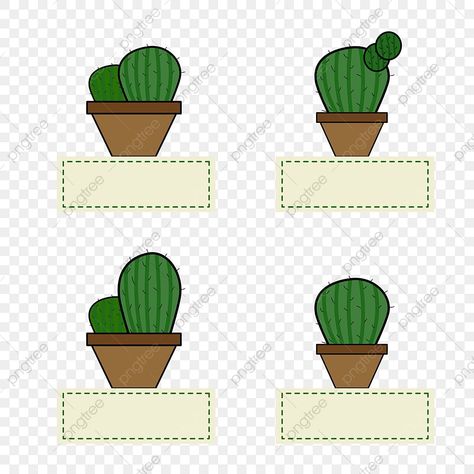 Cactus Name Tags, Cactus Names, Tag Png, Flower Names, I Love You Mom, Love Illustration, Art Png, Card Tags, Christmas Tag