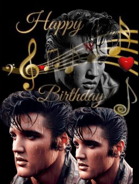 Elvis Presley's Birthday, Happy Birthday Elvis, Elvis Birthday, Elvis Presley Posters, I Hope One Day, Elvis Presley Memories, King Elvis Presley, Elvis Presley Images, Elvis Presley Photos