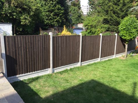 Cuprinol fence care rich oak Fence Colour Ideas, Oak Fence, Concrete Posts, Garden Makeover, Fence Paint, Colour Ideas, Back Gardens, Garden Fencing, Garden Fence