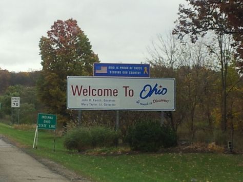 Ohio State Welcome Sign Welcome To Ohio, Indian Lake, State Signs, Visit Usa, States In America, Great Western, U.s. States, Land Of The Free, Ohio State