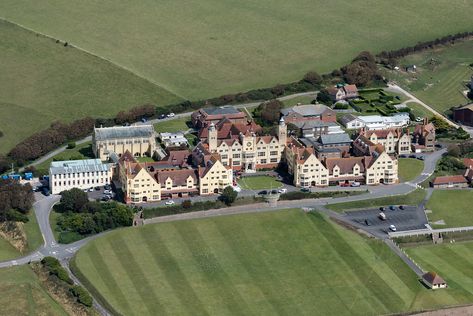 Roedean School aerial image Front Aerial, Aerial Garden View, Road Aerial View, Yann Arthus Bertrand Aerial Photography, River Aerial View, Aerial Images, Boarding School, East Sussex, Aerial View