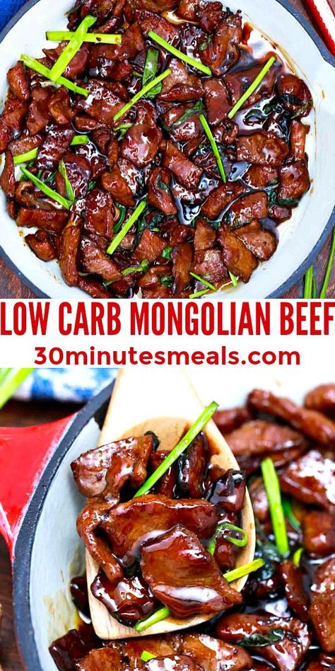 Low Carb Asian Recipes, Beef Low Carb, Asian Recipes Beef, Low Carb Asian, Healthy Low Fat Recipes, Cooking Steak, Comfort Recipes, Mongolian Beef Recipes, Beef Dinners