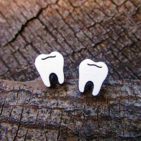 Dentist Assistant, Dentist Teeth, Dental Assistant Gifts, Molar Tooth, Medical Quotes, Dental Gifts, Titanium Earrings, Costume Earrings, Hypoallergenic Jewelry