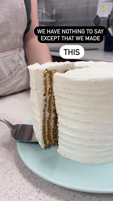 Vertical Layer Cake, Vertical Cake, Layered Cake, Layer Cakes, Cake Roll, Taste Of Home, Homemade Cakes, Layer Cake, Vanilla Cake