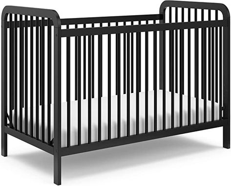 Black Crib, Baby Cribs Convertible, Dream Nursery, Baby Crib Mattress, Modern Crib, Best Crib, Crib Toddler Bed, Cute Bedding, Dream Nurseries