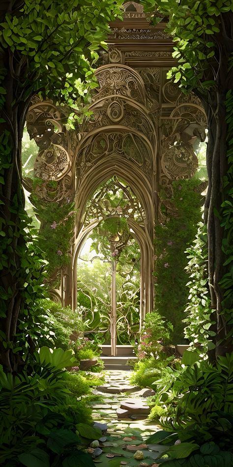 The Garden Of Time, Garden Of Time, Plant Magic Aesthetic, Ballet Backgrounds, Ethereal Garden, Fantasy Garden, Bridal Theme, World Of Wonder, Magic Garden