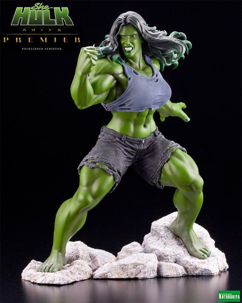 She-Hulk (Mulher-Hulk) ArtFX Premier – Estátua Kotobukiya Elite 1:10 Marvel Comics - Blog de Brinquedo Blog de Brinquedo Hulk 1, Jennifer Walters, Hulk Art, Digital Sculpting, The Incredible Hulk, Marvel Toys, Chuck Norris, Incredible Hulk, Unique Paintings