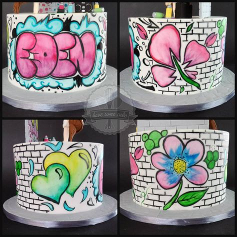 Graffiti Cake Birthday Parties, Grafitti Cake Ideas, Graffiti Cake Ideas, Hip Hop Cake Ideas, Graffiti Birthday Cake, Hip Hop Cake, Hip Hop Birthday Cake, Graffiti Cake, Comic Cake