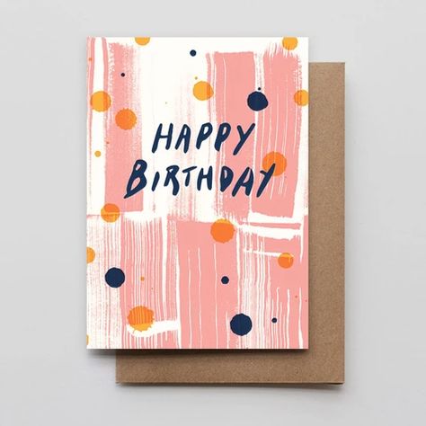 Birthday Card Illustration, Fun Birthday Cards, Happy Birthday Cards Diy, Handmade Cards Diy, Floral Cards Design, Greeting Card Inspiration, Letterpress Greeting Cards, Birthday Illustration, Card Inspo