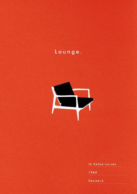 Exhibition Typography, Chair Poster, Lounge Art, Graphisches Design, Illustration Typography, Modern Illustration, Furniture Logo, Design Presentation, Art Chair