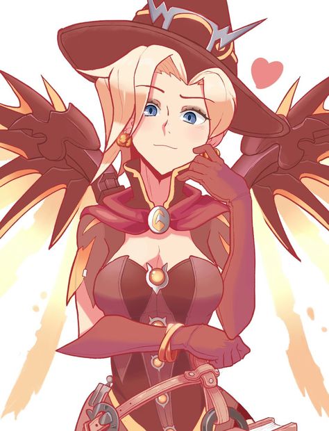 Witch Mercy Mercy Witch, Fanart Overwatch, Mercy Fanart, W.i.t.c.h Fanart, Overwatch Mercy, Cute Game, Mercy Overwatch, Overwatch Fan Art, Overwatch 2