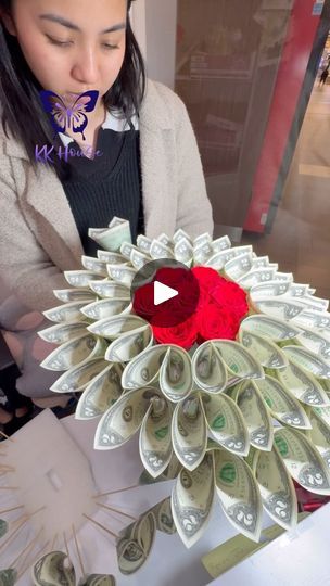 19K views · 2.7K reactions | 60 bills Money Bouquet-arranging step in 1 try! March classes are still available, I won’t have any class in April, May and June 😍 #tutorial #moneybouquet #moneybouquetbykkhouse #reels #kkhouse #tutorials #bouquet #florist #flowers #diy #graduation #mothersday #sanjose #bayarea | 💐Money Flowers and beyond | Tyla · Truth or Dare Dollar Bill Bouquet Diy, Money Bouquet With Roses, Money Bouquet Aesthetic, Money Flowers, Dollar Bill Origami, Graduation Money, Diy Graduation, Money Bouquet, Quinceanera Ideas