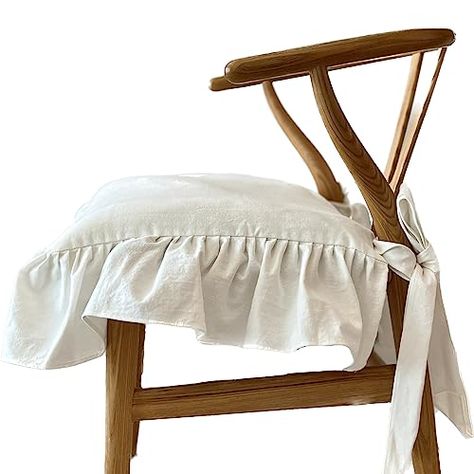 Chair Cushion Covers, Linen Chair, White Chair, Seat Cushion Covers, Cushion Inserts, Chair Cushion, Slipcovers For Chairs, Pad Cover, Chair Pads