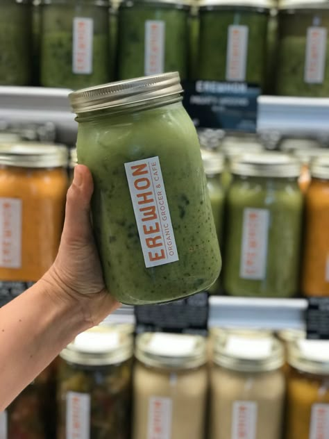 Copycat soup recipe for the famous LA health food store, Erewhon Market’s Might Green Soup - vegan and clean eating approved Erewhon Market, Kale Vegetable, Soup Cleanse, Green Soup, Kale And Spinach, Detox Soup, Culinary School, Full Meal Recipes, Chard