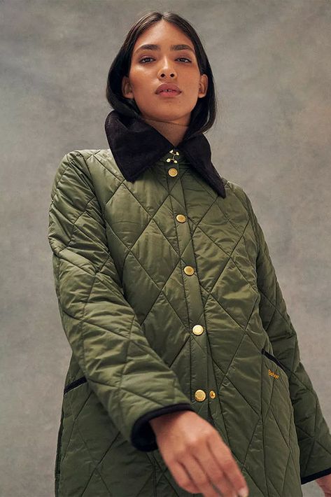 best quilted jackets | SheerLuxe Green Quilted Jacket Outfit, Quilted Jacket Outfit, Green Quilted Jacket, Country Walks, Functional Clothing, Quilt Jacket, Jacket Outfit, Smart Casual Outfit, Quilted Coat