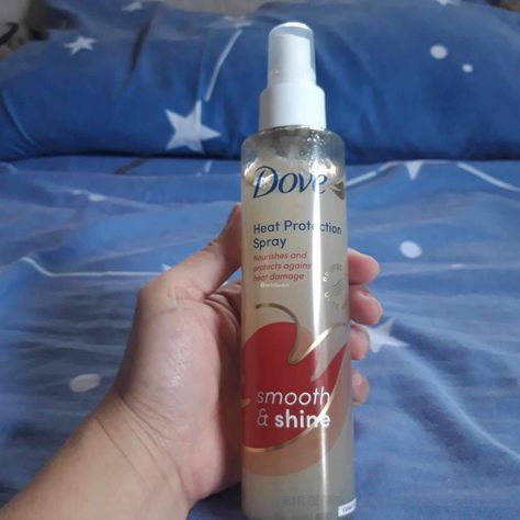 Beauty Finds: Dove Smooth and Shine Heat Protection Spray Heat Protection Spray, Protection Spray, Frizz Free Hair, Beauty Finds, Hair Mist, Heat Damage, Smell Fresh, Frizz Free, Facial Wash