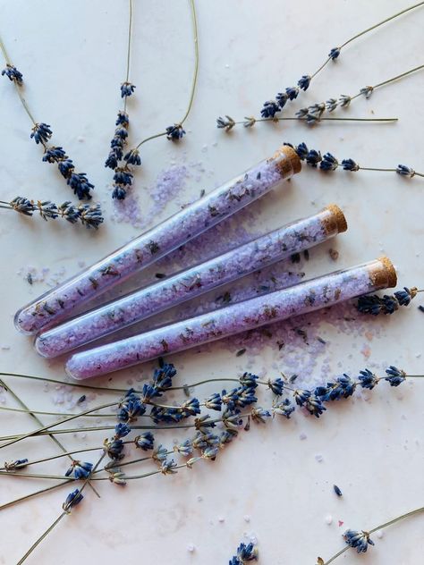 5pcs Lavender Bath Salt Test Tubes Bath Soak Tea Favors | Etsy Serbia Lavender Wedding Shower Ideas, Salt Favors, Lavender Wedding Favors, Cozy Witch, Ethereal Core, From My Shower To Yours, My Shower To Yours, Lavender Wedding Theme, Lavender Baby Showers