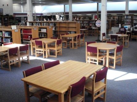 A little glimpse of what the fictional St. Christopher's library looks like, in which Josh Craig is found dead. High School Library, Beacon Hills, Teen Tv, The Breakfast Club, School Library, Story Inspiration, The Library, High School Seniors, Teen Wolf